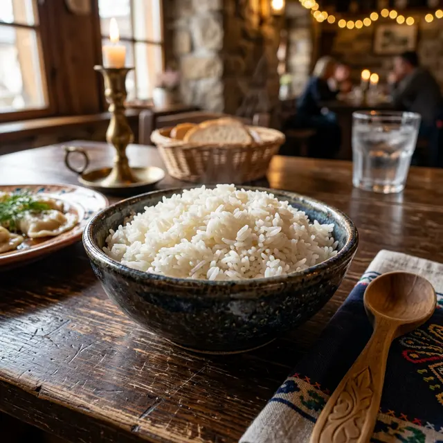 Ryż w Restauracji Krakoski na Kazimierzu w Krakowie.