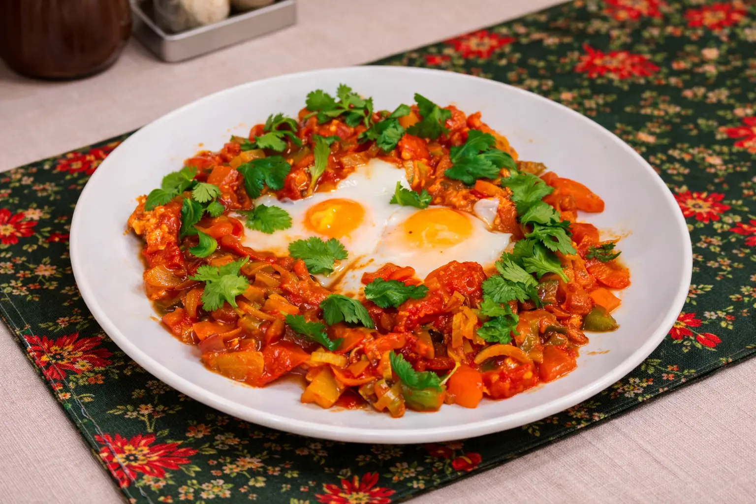 Szakszuka w Restauracji Krakoski na Kazimierzu w Krakowie.