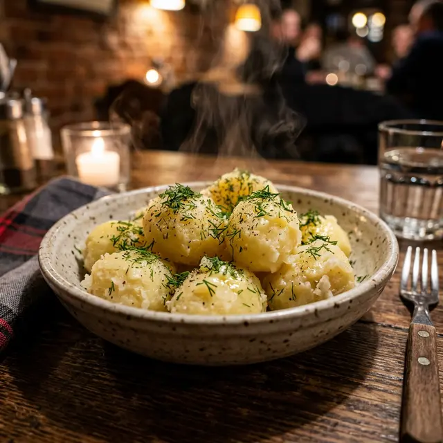 Ziemniaki w Restauracji Krakoski na Kazimierzu w Krakowie.